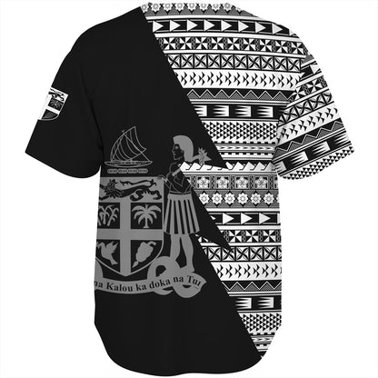 Fiji Custom Personalised Baseball Shirt Flash Style