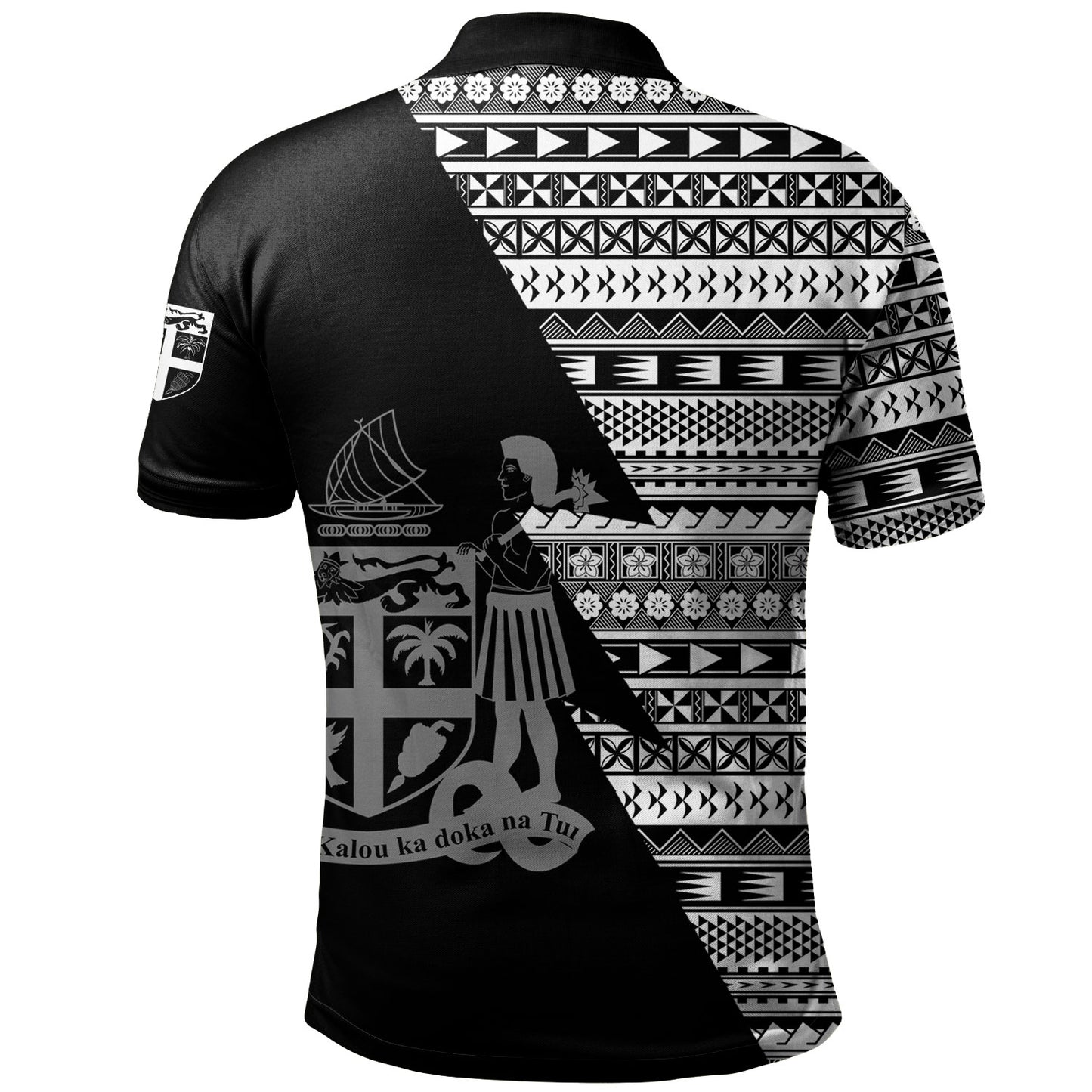 Fiji Custom Personalised Polo Shirt Flash Style