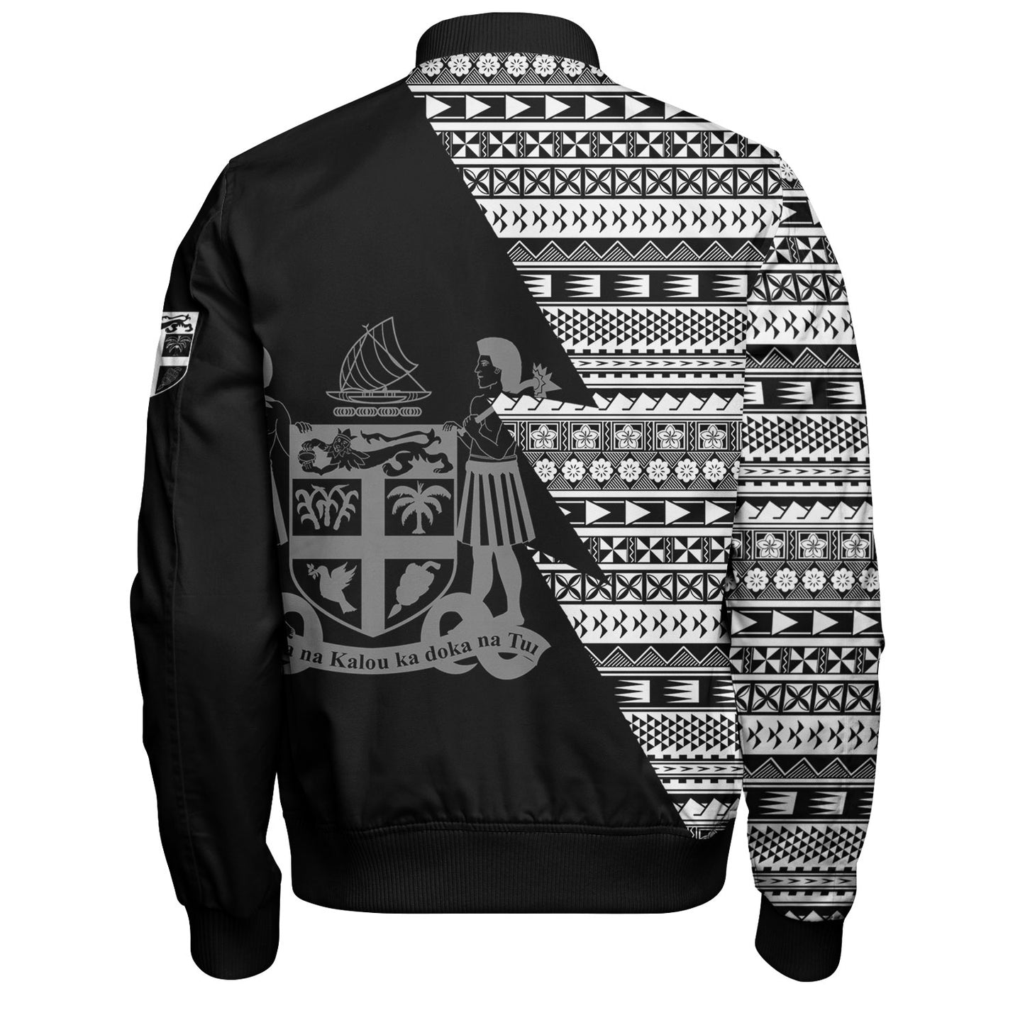 Fiji Custom Personalised Bomber Jacket Flash Style