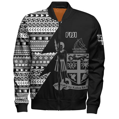 Fiji Custom Personalised Bomber Jacket Flash Style