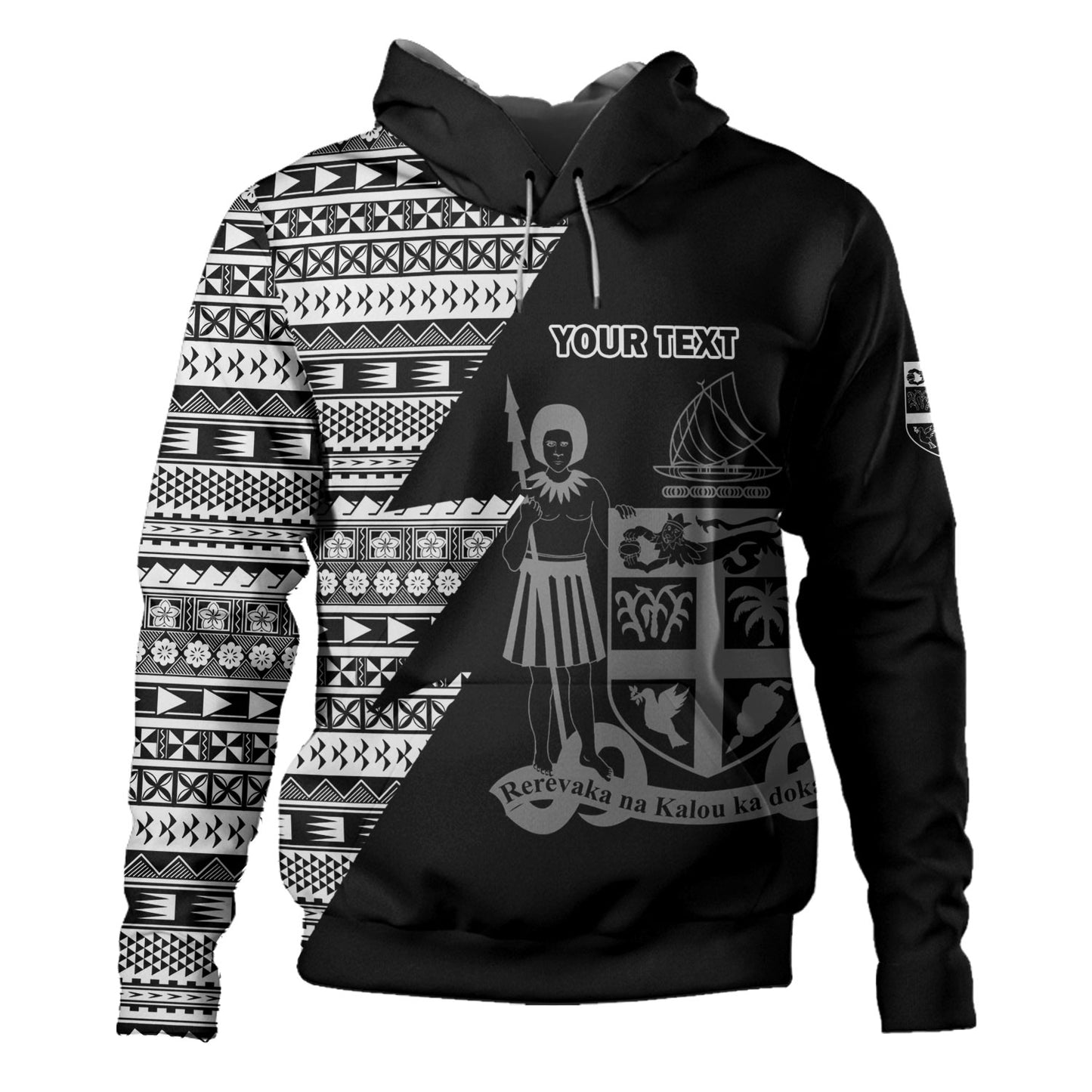 Fiji Custom Personalised Hoodie Flash Style