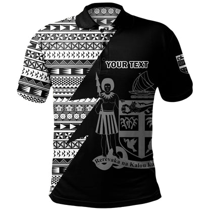 Fiji Custom Personalised Polo Shirt Flash Style