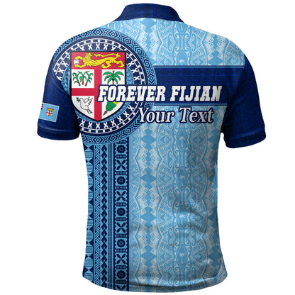 Fiji Polo Shirt - Custom Forever Fiji Tapa Pattern Design