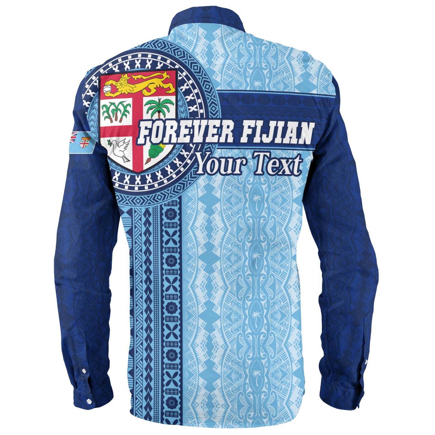 Fiji Long Sleeve Shirt - Custom Forever Fiji Tapa Pattern Design