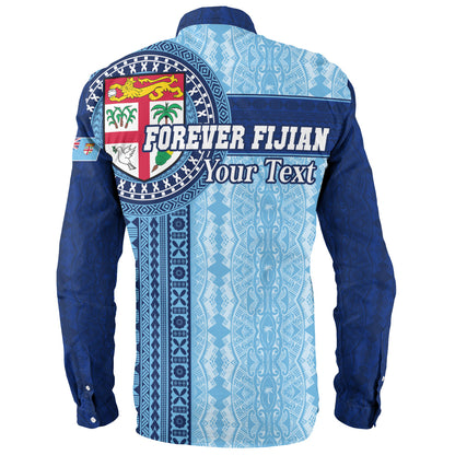 Fiji Long Sleeve Shirt - Custom Forever Fiji Tapa Pattern Design