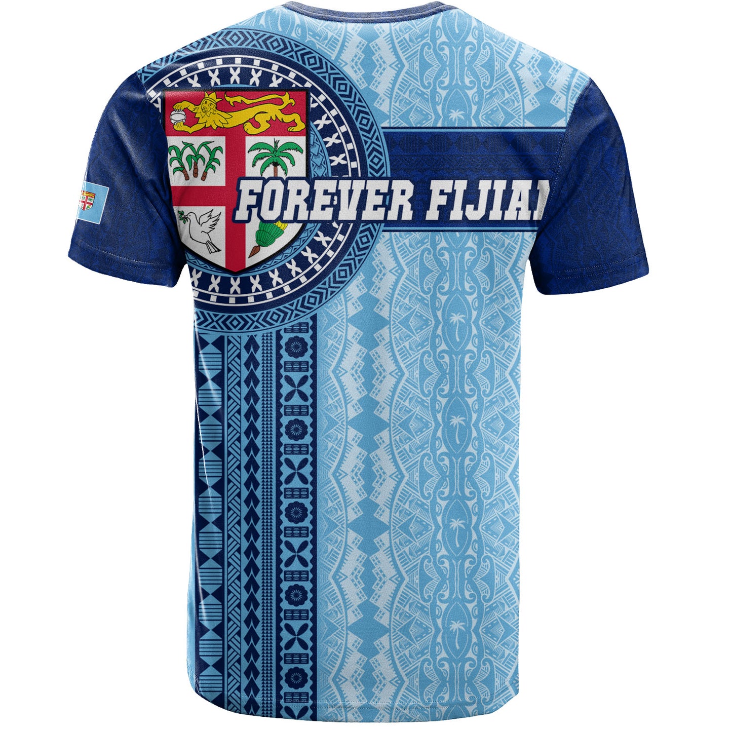 Fiji T-Shirt - Custom Forever Fiji Tapa Pattern Design