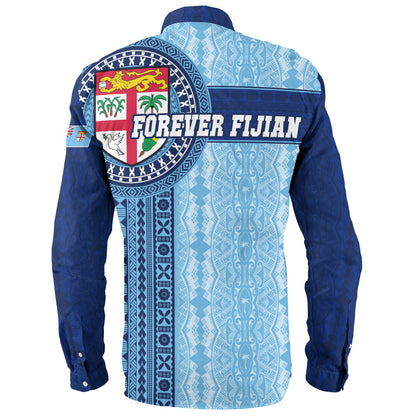 Fiji Long Sleeve Shirt - Custom Forever Fiji Tapa Pattern Design