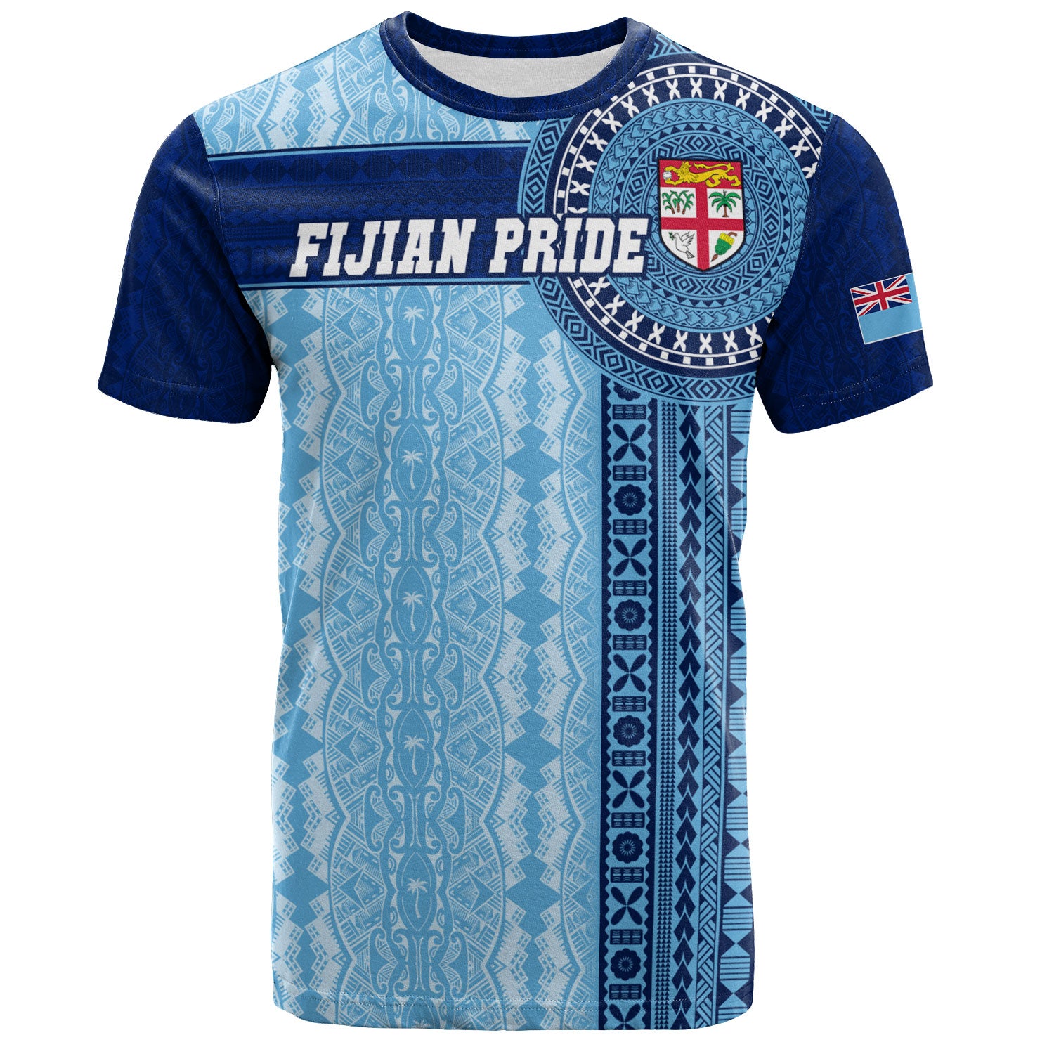 Fiji T-Shirt - Custom Forever Fiji Tapa Pattern Design