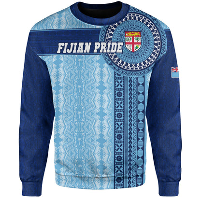 Fiji Sweatshirt - Custom Forever Fiji Tapa Pattern Design
