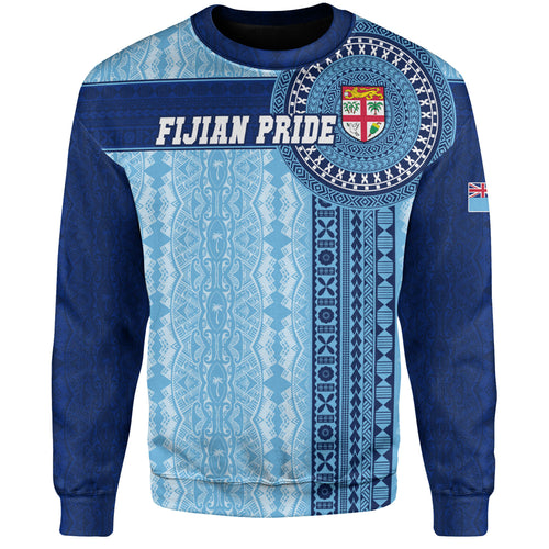 Fiji Sweatshirt - Custom Forever Fiji Tapa Pattern Design
