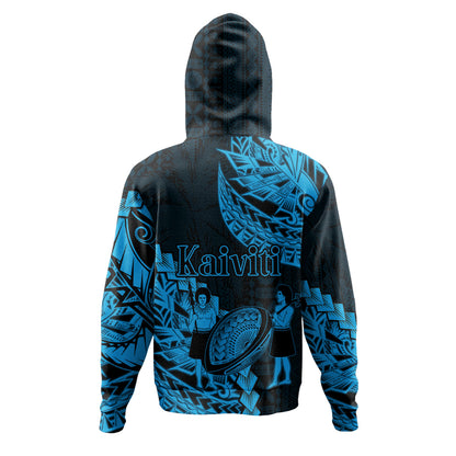 Fiji Hoodie Kaiviti Fiji Rugby Palm Tree