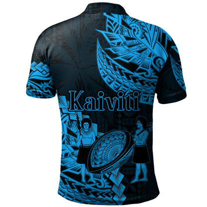 Fiji Polo Shirt Kaiviti Fiji Rugby Palm Tree