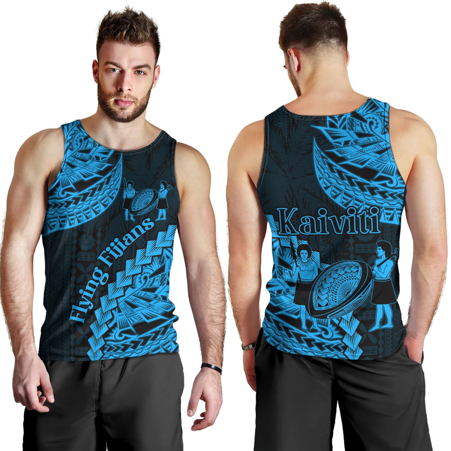 Fiji Tank Top Kaiviti Fiji Rugby Palm Tree