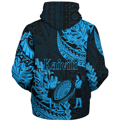 Fiji Sherpa Hoodie Kaiviti Fiji Rugby Palm Tree