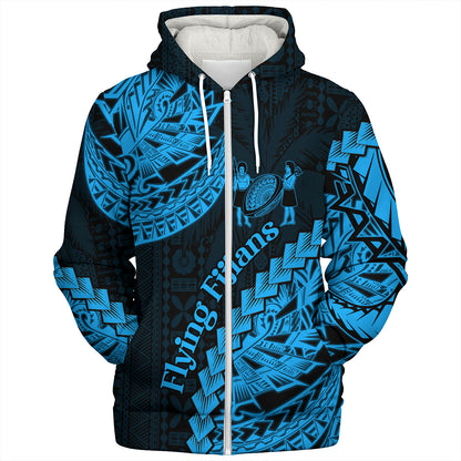 Fiji Sherpa Hoodie Kaiviti Fiji Rugby Palm Tree