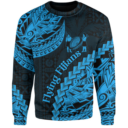 Fiji Sweatshirt Kaiviti Fiji Rugby Palm Tree