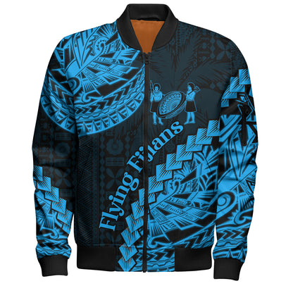 Fiji Bomber Jacket Kaiviti Fiji Rugby Palm Tree
