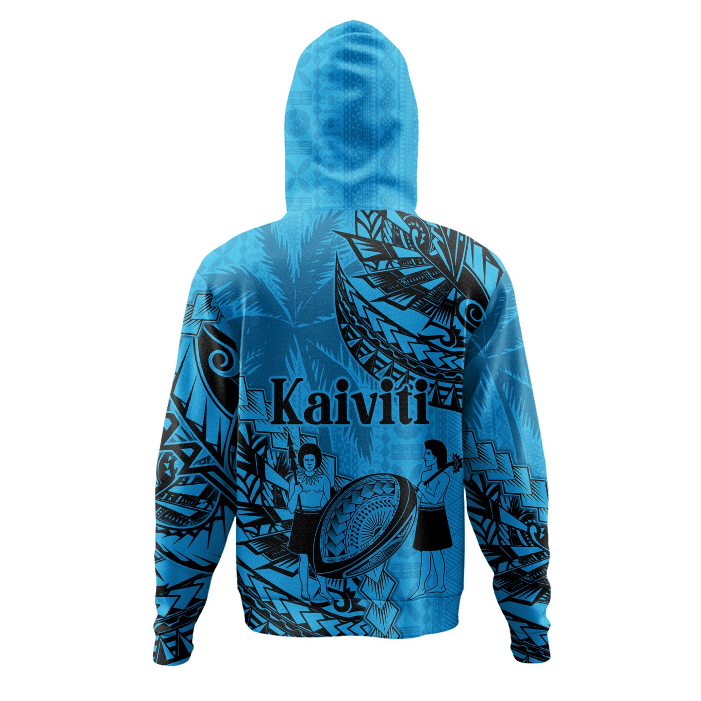 Fiji Hoodie Kaiviti Fiji Rugby Palm Tree