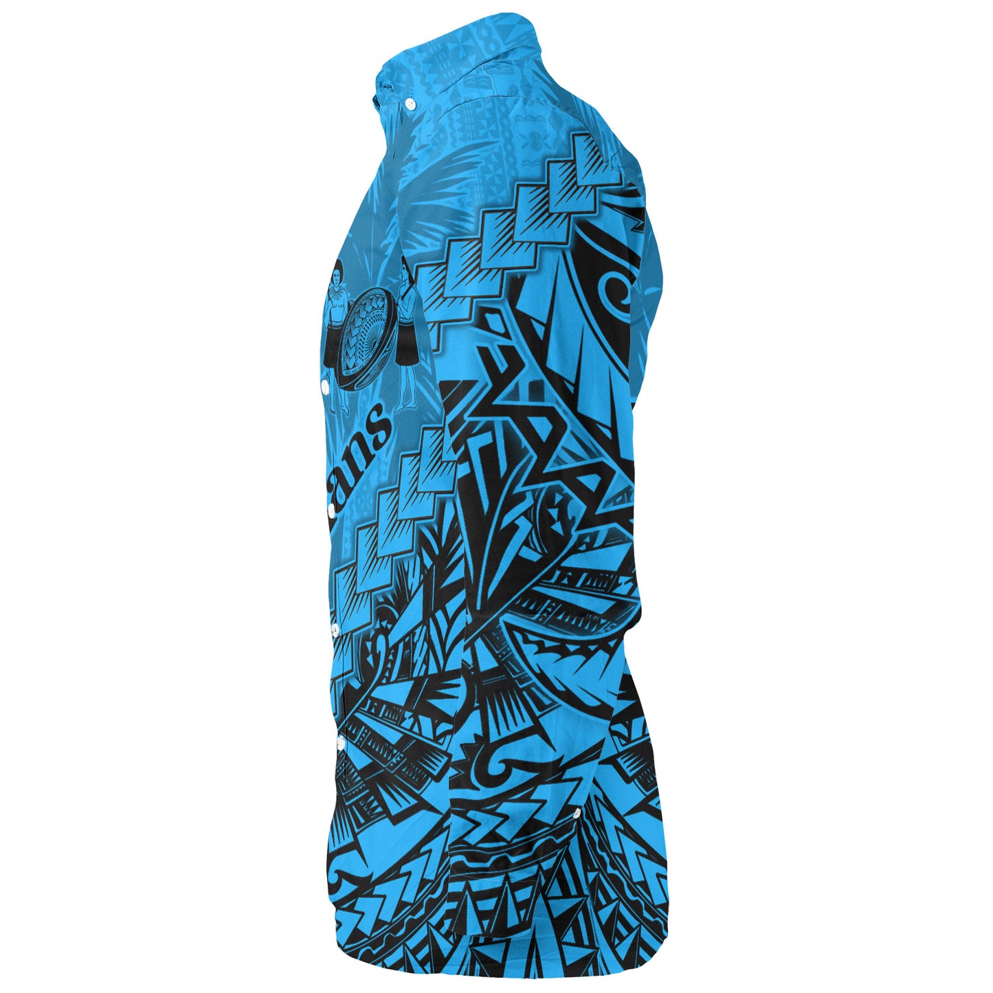 Fiji Long Sleeve Shirt Kaiviti Fiji Rugby Palm Tree