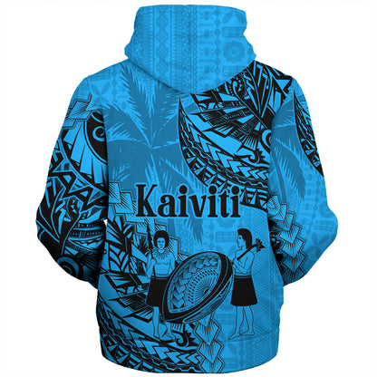 Fiji Sherpa Hoodie Kaiviti Fiji Rugby Palm Tree