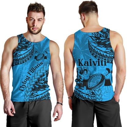 Fiji Tank Top Kaiviti Fiji Rugby Palm Tree