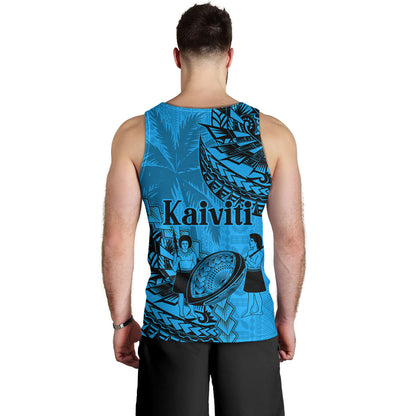 Fiji Tank Top Kaiviti Fiji Rugby Palm Tree