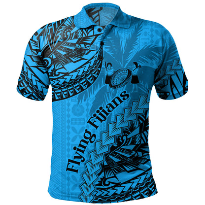 Fiji Polo Shirt Kaiviti Fiji Rugby Palm Tree