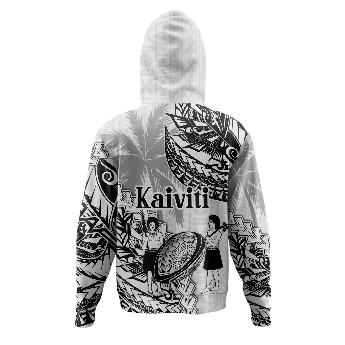 Fiji Hoodie Kaiviti Fiji Rugby Palm Tree