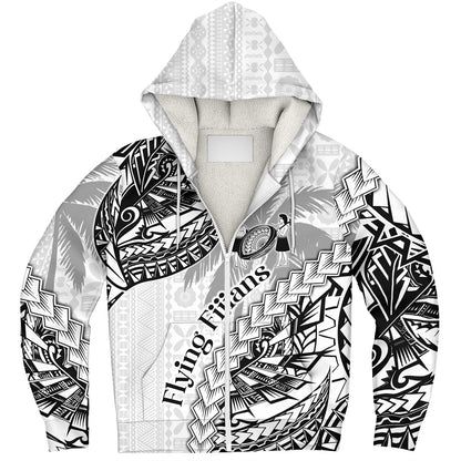 Fiji Sherpa Hoodie Kaiviti Fiji Rugby Palm Tree