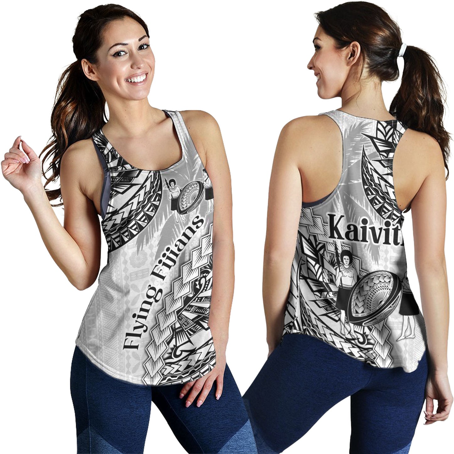 Fiji Women Tank Kaiviti Fiji Rugby Palm Tree