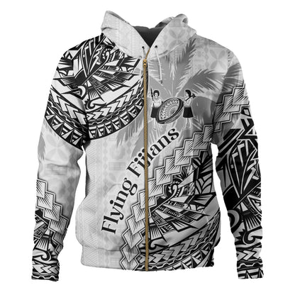 Fiji Hoodie Kaiviti Fiji Rugby Palm Tree