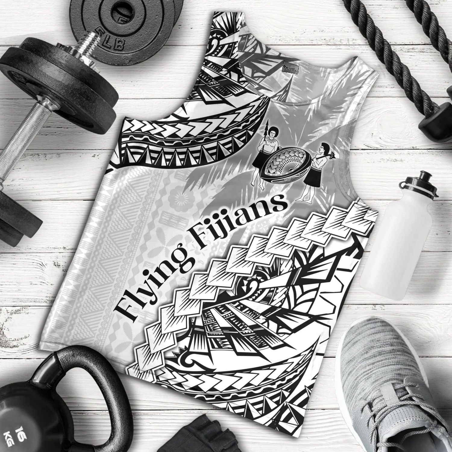 Fiji Tank Top Kaiviti Fiji Rugby Palm Tree