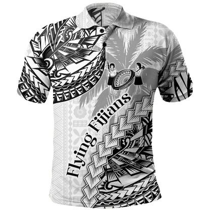Fiji Polo Shirt Kaiviti Fiji Rugby Palm Tree