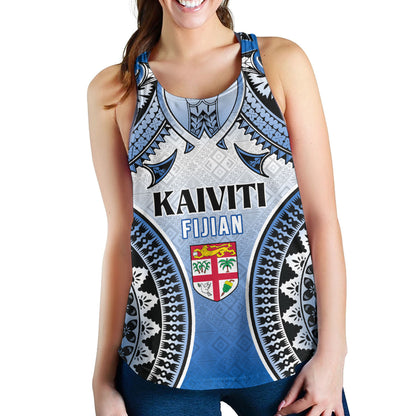 Fiji Women Tank Kaiviti Kesakesa Fiji Tapa Design