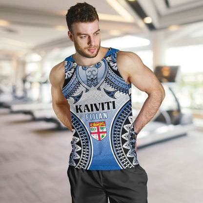 Fiji Tank Top Kaiviti Kesakesa Fiji Tapa Design