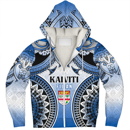 Fiji Sherpa Hoodie Kaiviti Kesakesa Fiji Tapa Design