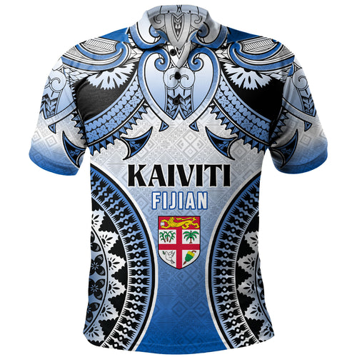 Fiji Polo Shirt Kaiviti Kesakesa Fiji Tapa Design
