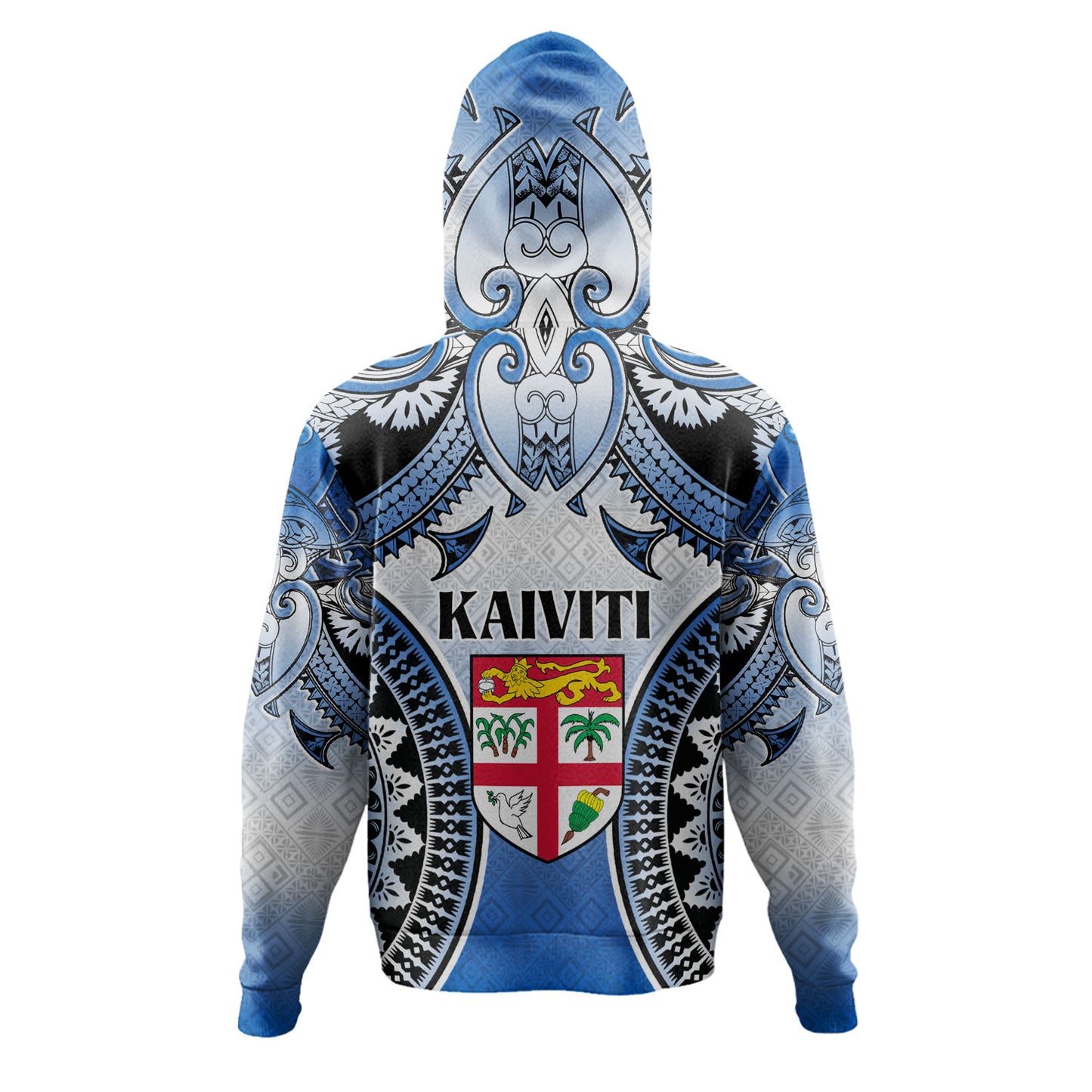 Fiji Hoodie Kaiviti Kesakesa Fiji Tapa Design
