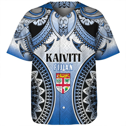 Fiji Baseball Shirt Kaiviti Kesakesa Fiji Tapa Design