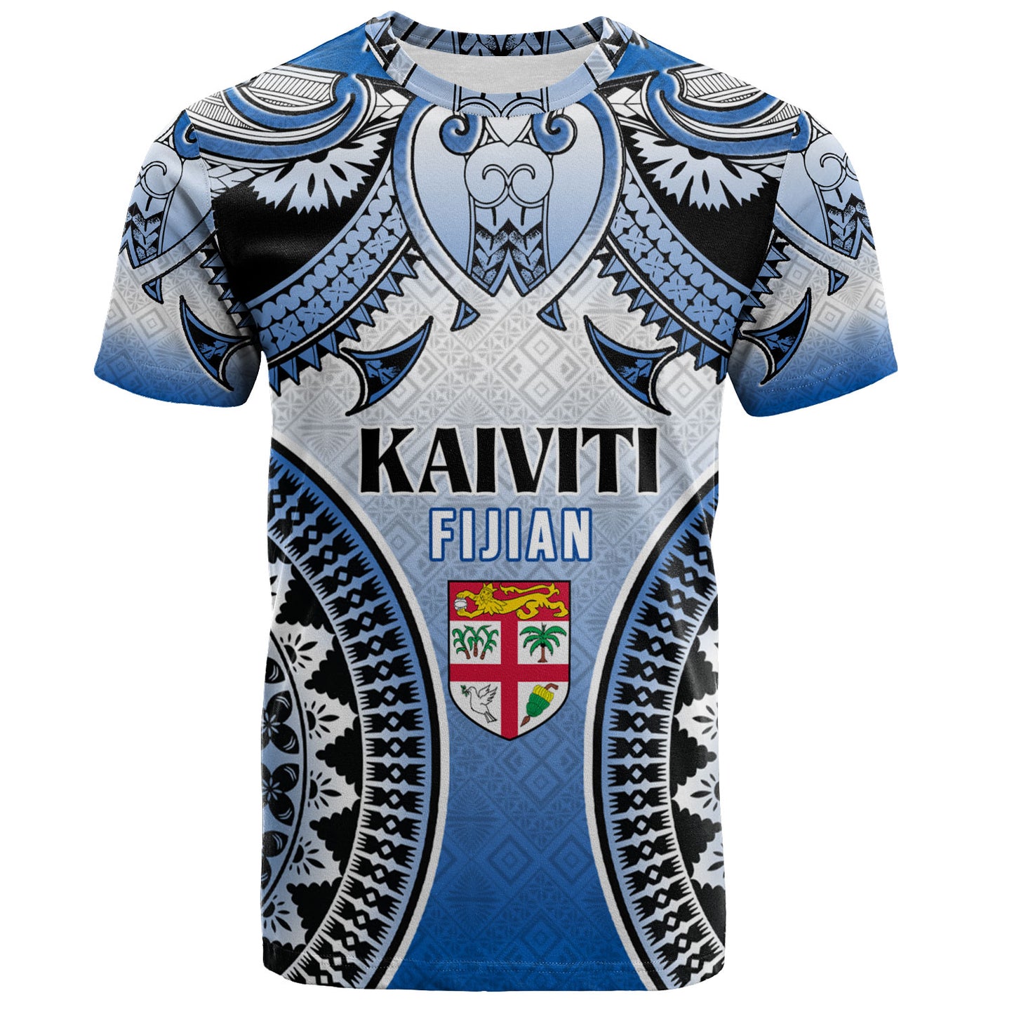 Fiji T-Shirt Kaiviti Kesakesa Fiji Tapa Design