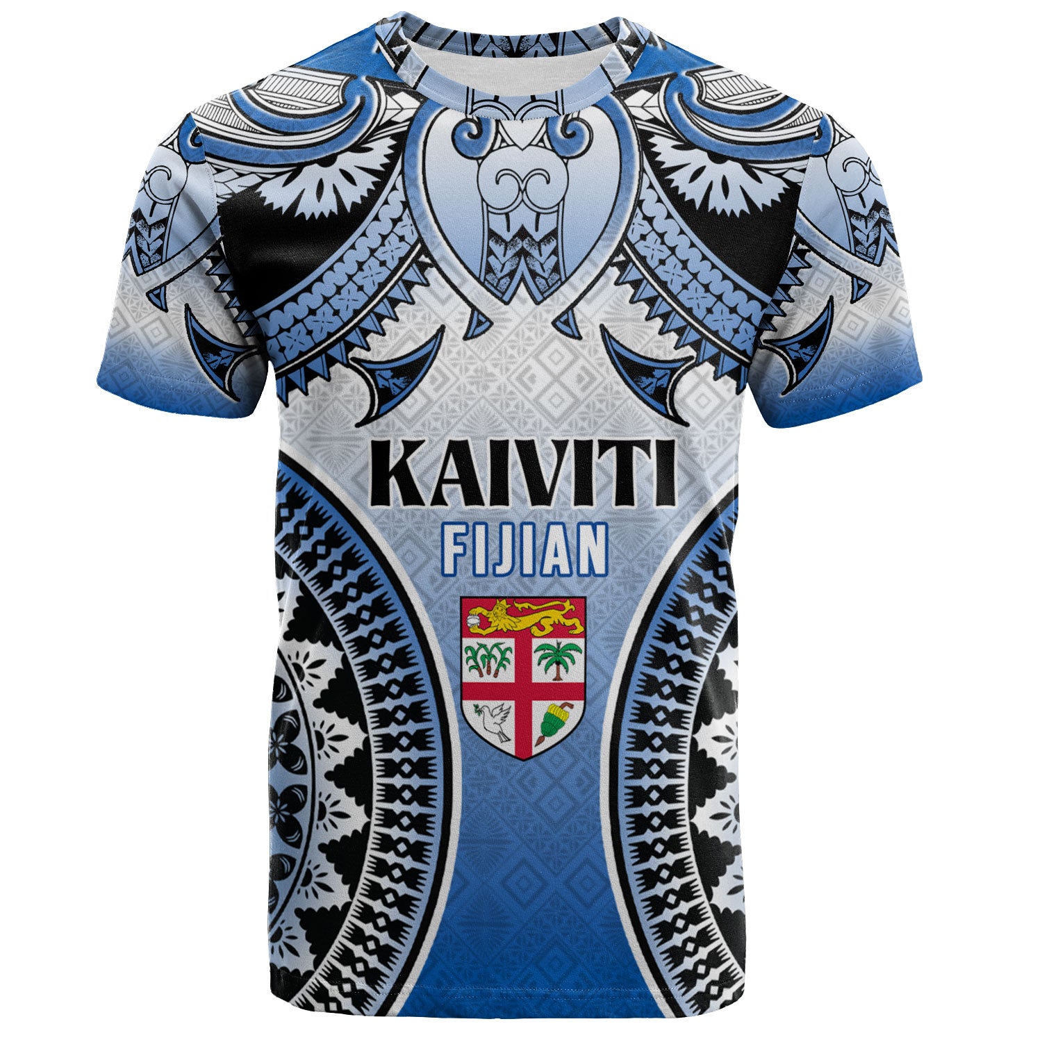 Fiji T-Shirt Kaiviti Kesakesa Fiji Tapa Design