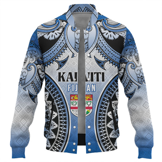 Fiji Baseball Jacket Kaiviti Kesakesa Fiji Tapa Design