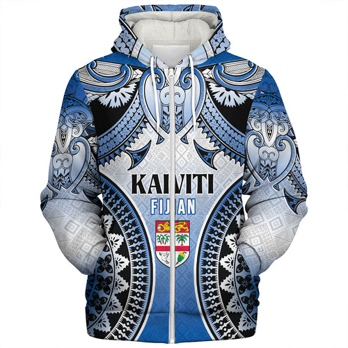 Fiji Sherpa Hoodie Kaiviti Kesakesa Fiji Tapa Design