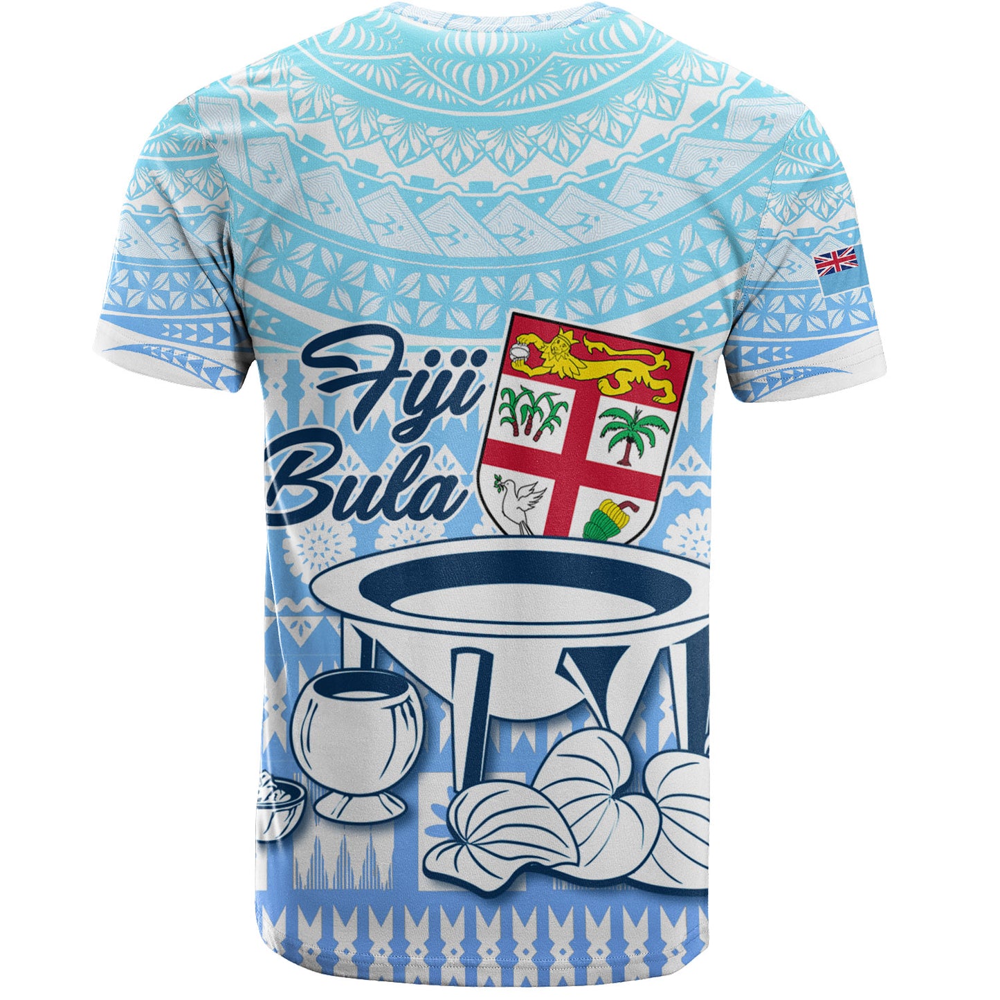 Fiji T-Shirt Kava Fiji Masi Patterns