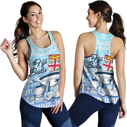 Fiji Women Tank Kava Fiji Masi Patterns