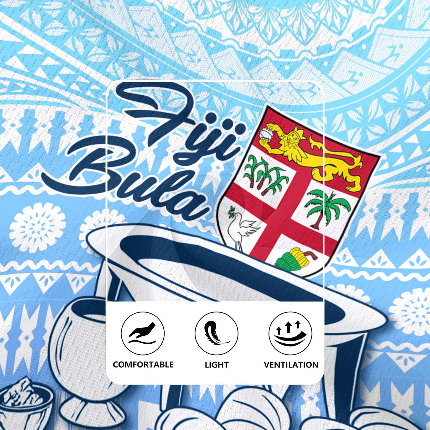 Fiji Rugby Jersey Kava Fiji Masi Patterns