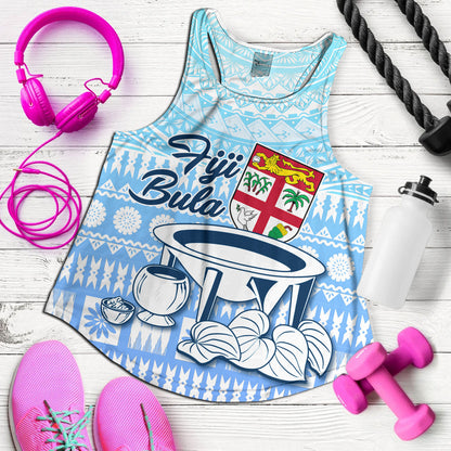 Fiji Women Tank Kava Fiji Masi Patterns