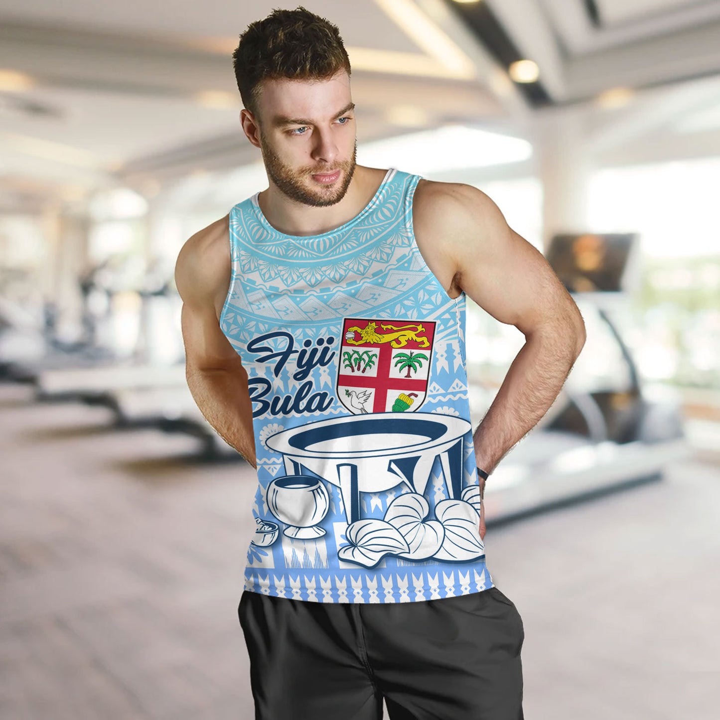 Fiji Tank Top Kava Fiji Masi Patterns