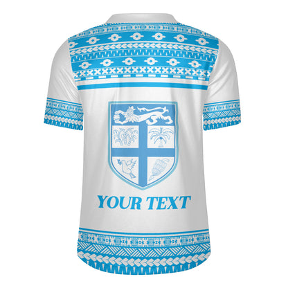 Fiji Rugby Jersey Custom Rugby Flying Fijian Makare And Tapa Design