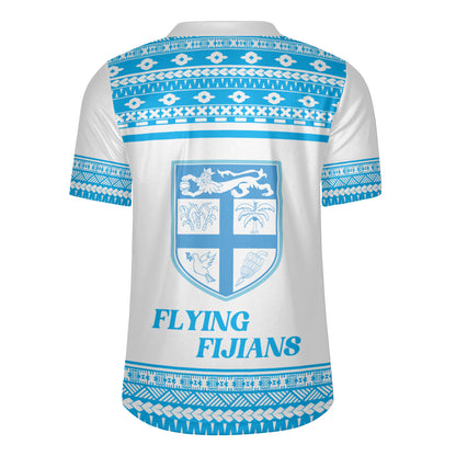 Fiji Rugby Jersey Custom Rugby Flying Fijian Makare And Tapa Design